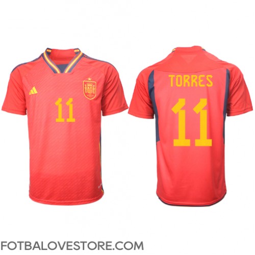 Španělsko Ferran Torres #11 Domácí Dres MS 2022 Krátkým Rukávem